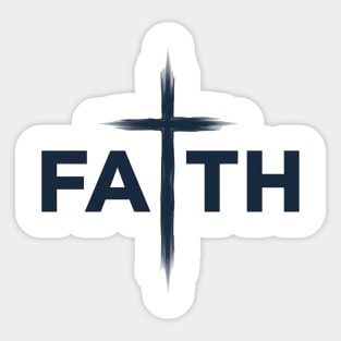 Faith Christian Typography Design – Inspirational Faith Artwork Sticker